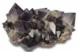 Deep Purple Amethyst Crystal Cluster With Huge Crystals #250744-1